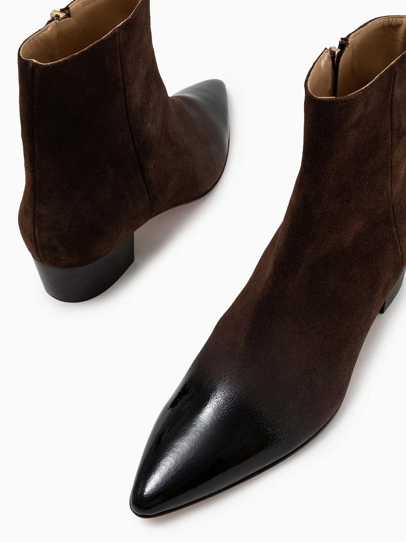 Arteana Brera 30 Suede and Patent Bootie