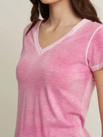 Patrick Assaraf Classic Reverse Spray V-neck T-shirt
