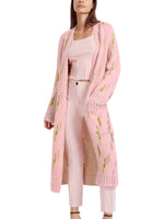 Marc Cain Long Knitted Cardigan Soft Powder Pink