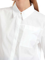 Marc Cain Cropped Collared Blouse White
