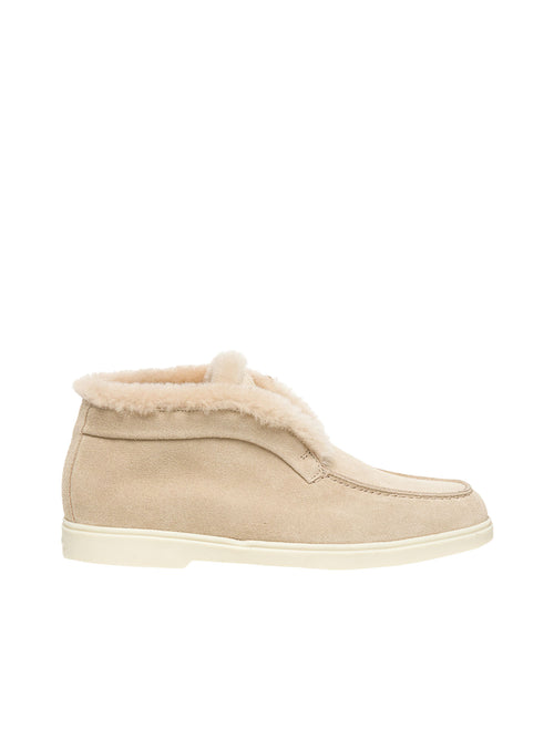 Santoni Fortune Shearling Loafer