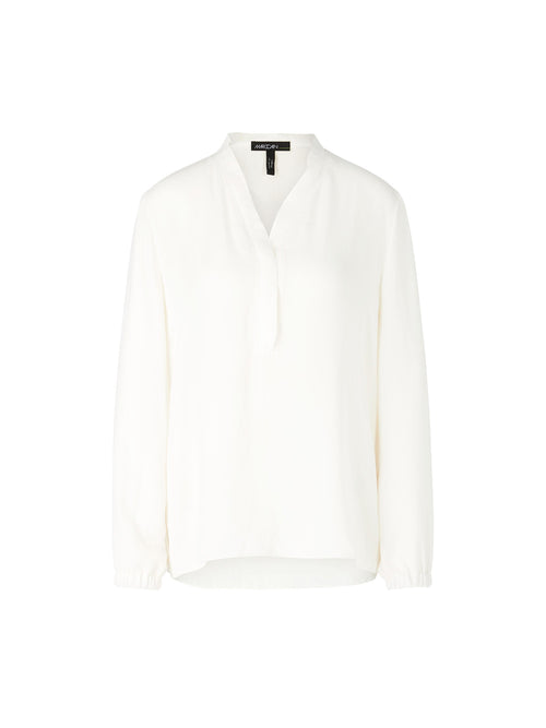 Marc Cain Loose Sleeve V-Neck Blouse Off-White