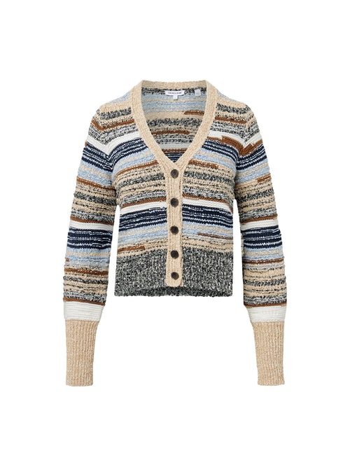 Veronica Beard Cecily Striped Cardigan