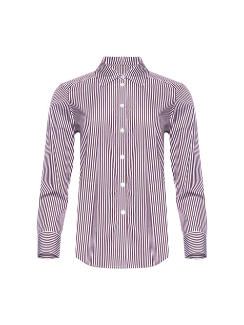 Patrick Assaraf Long Sleeve Stripe Essential Shirt