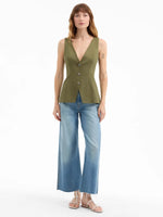 Veronica Beard Avalina Button-Up Vest