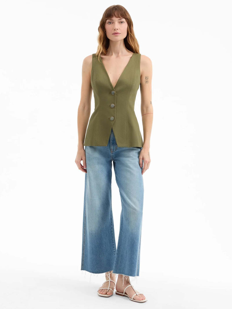 Veronica Beard Avalina Button-Up Vest