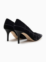 Arteana Perla 75 Tweed Pump with Pearl Embellishment