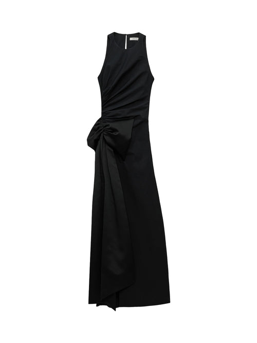 Dorothee Schumacher Poplin Power Sleeveless Dress with Satin Bow