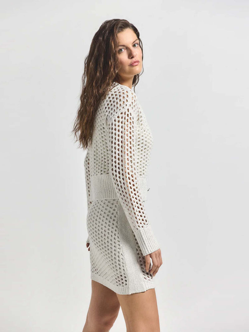 Derek Lam 10 Crosby Syvie Crochet Sequin Cardigan