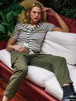 Derek Lam 10 Crosby Twain Short Sleeve Pre-Styled Sweater