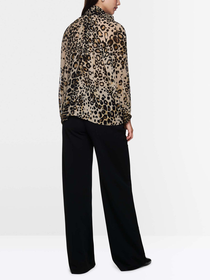 Marc Cain Leopard Print Blouse