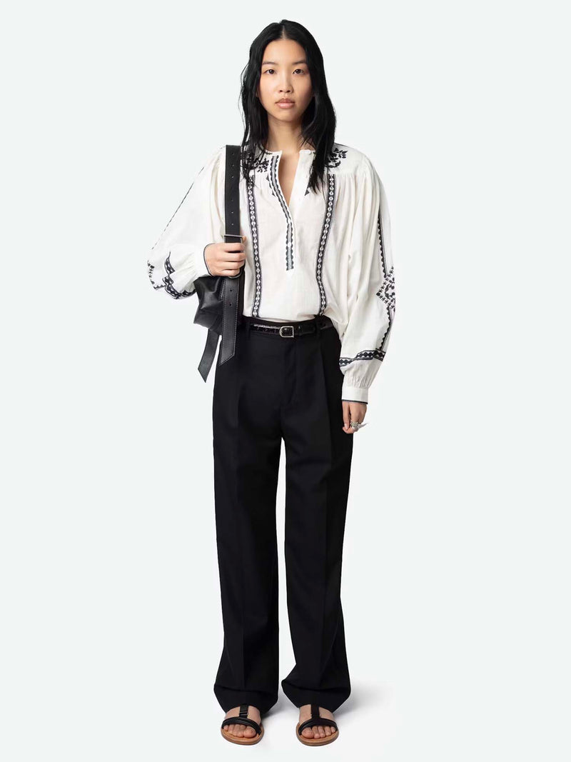 Zadig &amp; Voltaire Tigy Kozak Blouse