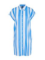 Marc Cain Sports Striped Dress with Classic Collar