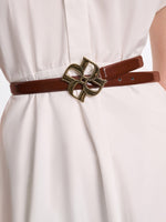 Dorothee Schumacher Subtle Shine D Rose Buckle Belt