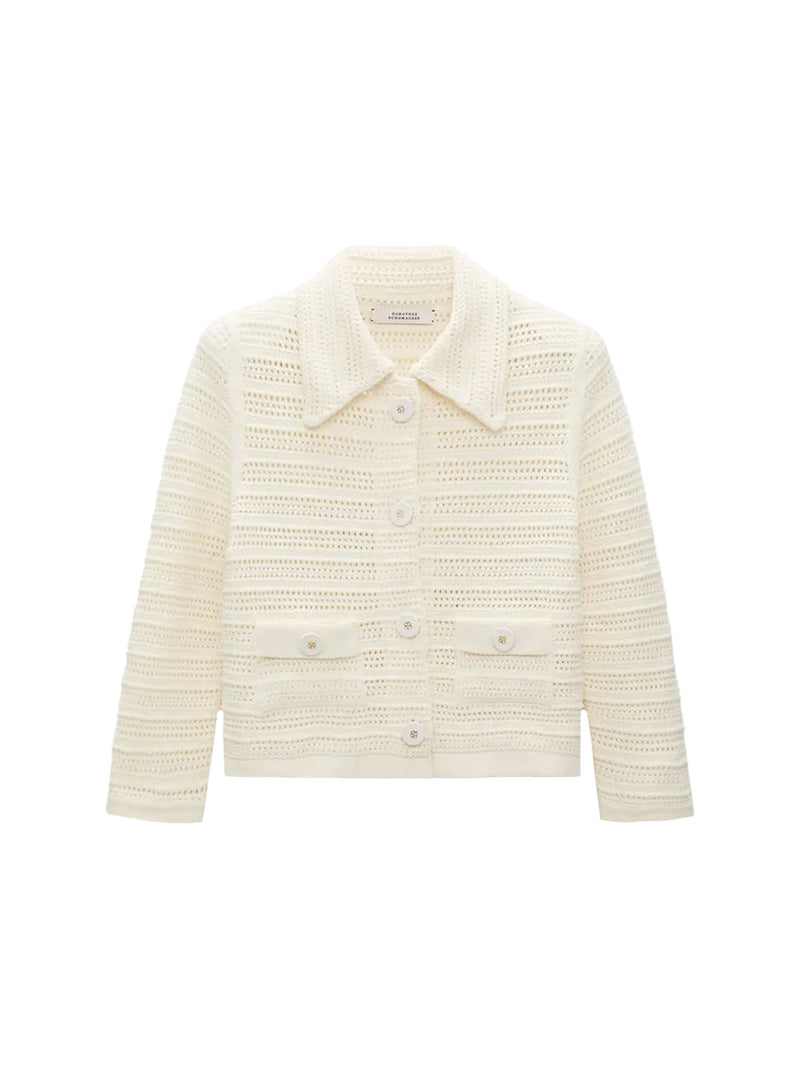 Dorothee Schumacher Precise Pointelle Knit Jacket
