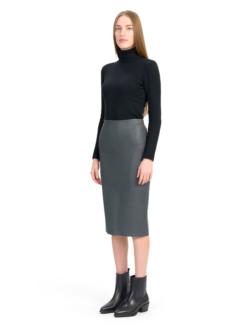 DESA Matte Stretch Leather Skirt