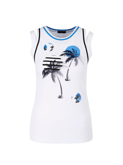 Marc Cain Sports Sleeveless Graphic Top