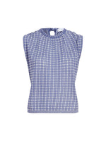 Proenza Schouler Bradley Plaid Knit Crewneck