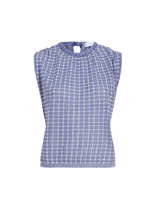 Proenza Schouler Bradley Plaid Knit Crewneck