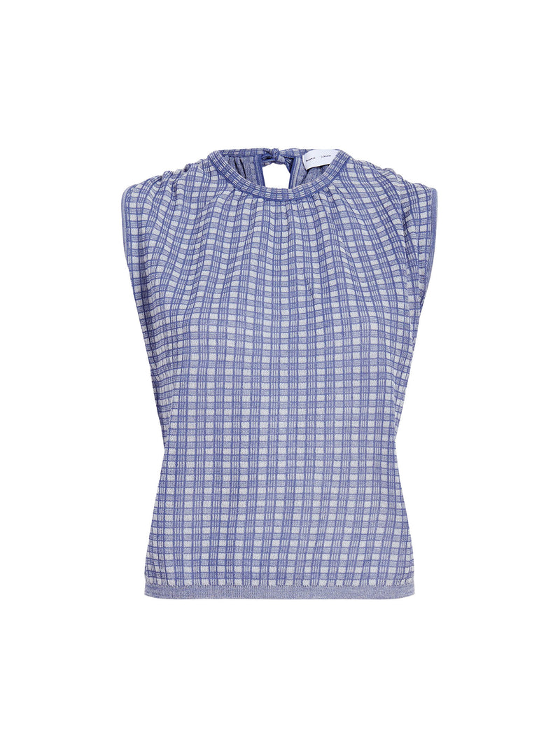 Proenza Schouler Bradley Plaid Knit Crewneck