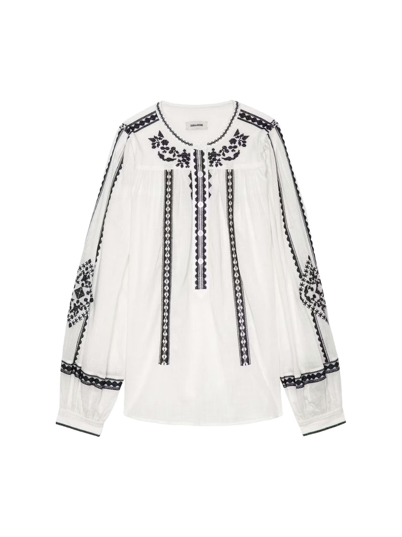 Zadig &amp; Voltaire Tigy Kozak Blouse