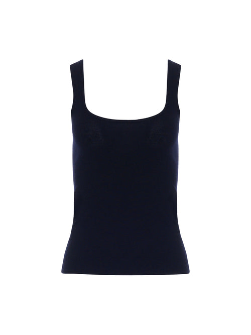Patrick Assaraf Fitted Merino Tank