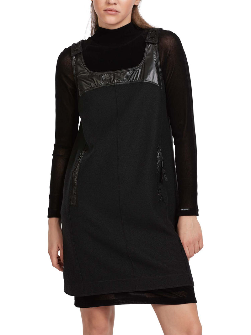 Marc Cain Panelled Wool Dress with Zippers