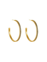 Hangar9 x Dean Davidson Petit Pave Midi Hoops