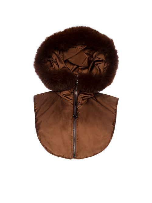 Mitchie's Nylon Hood with Fox Trim