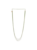 Antura Long Painted Necklace Green