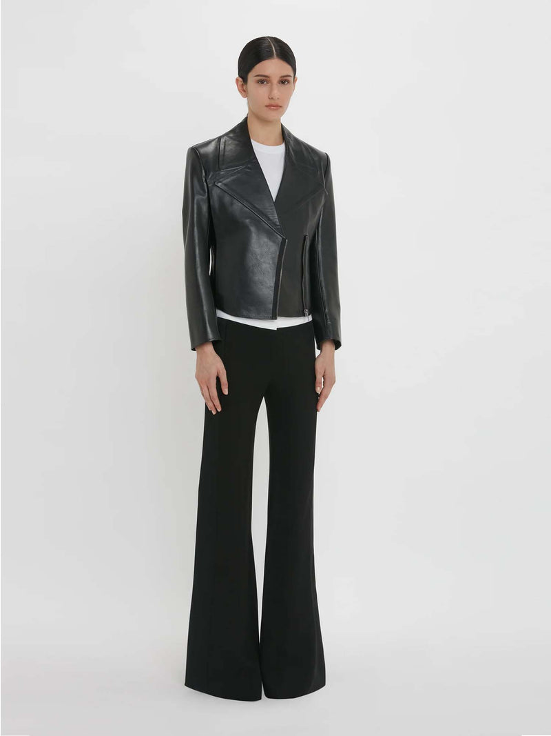 Victoria Beckham Tailored Leather Biker Jacket