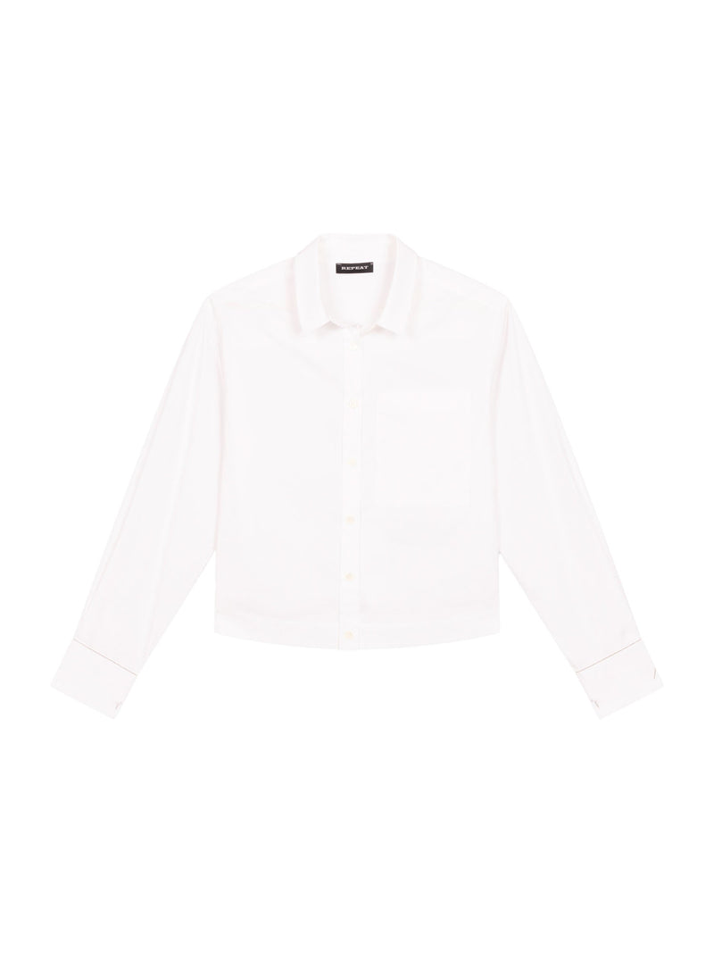 Repeat Long Sleeve Button Front Shirt