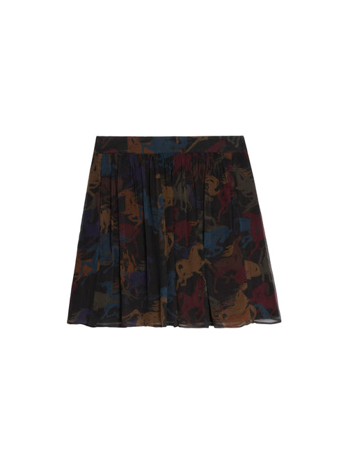 Zadig &amp; Voltaire Jadys Mousseline Horses Skirt