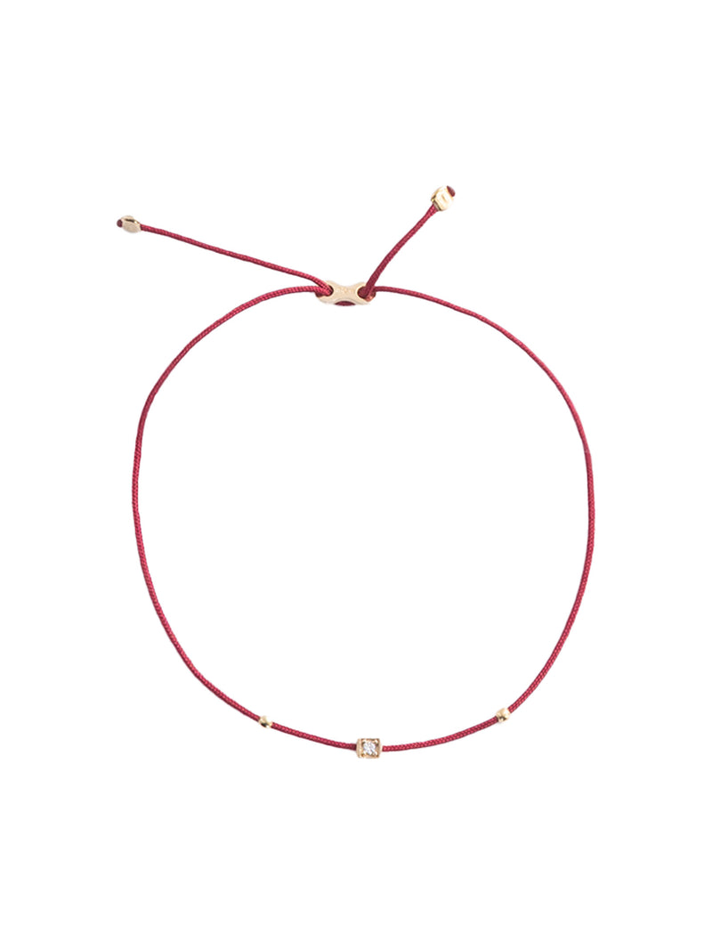 Alisia Cord Bracelet with Cubed Zirconia