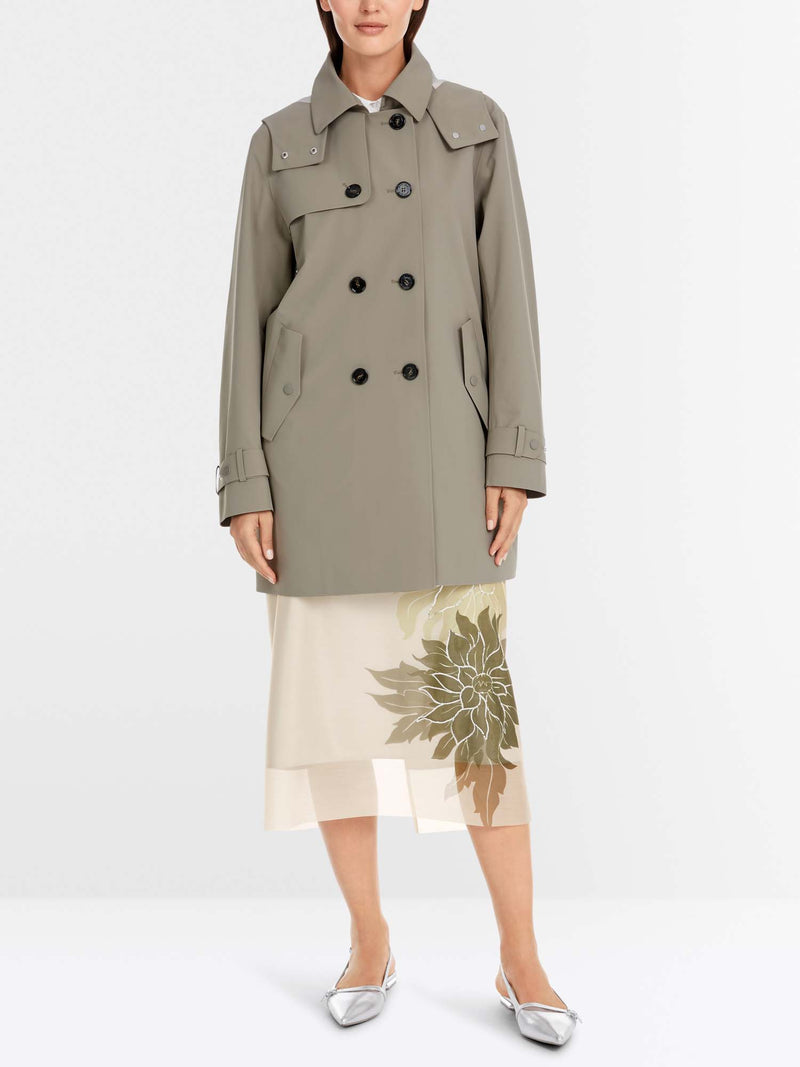 Marc Cain Hooded Trench Coat