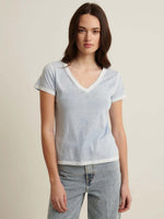 Patrick Assaraf Classic Reverse Spray V-neck T-shirt