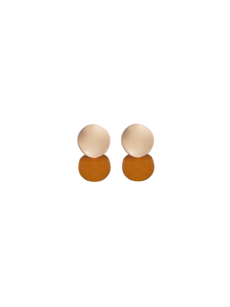 Terrena Enamelled Brass Earrings