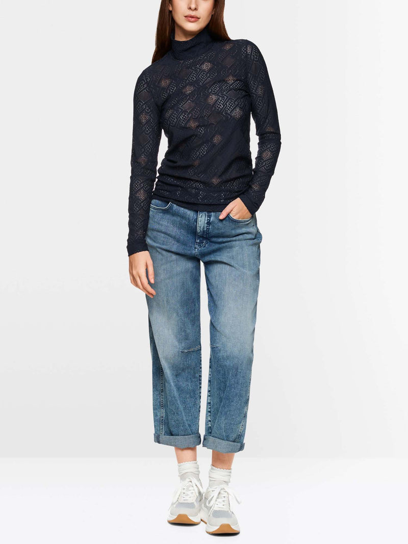 Marc Cain Sports Logo Lace Top