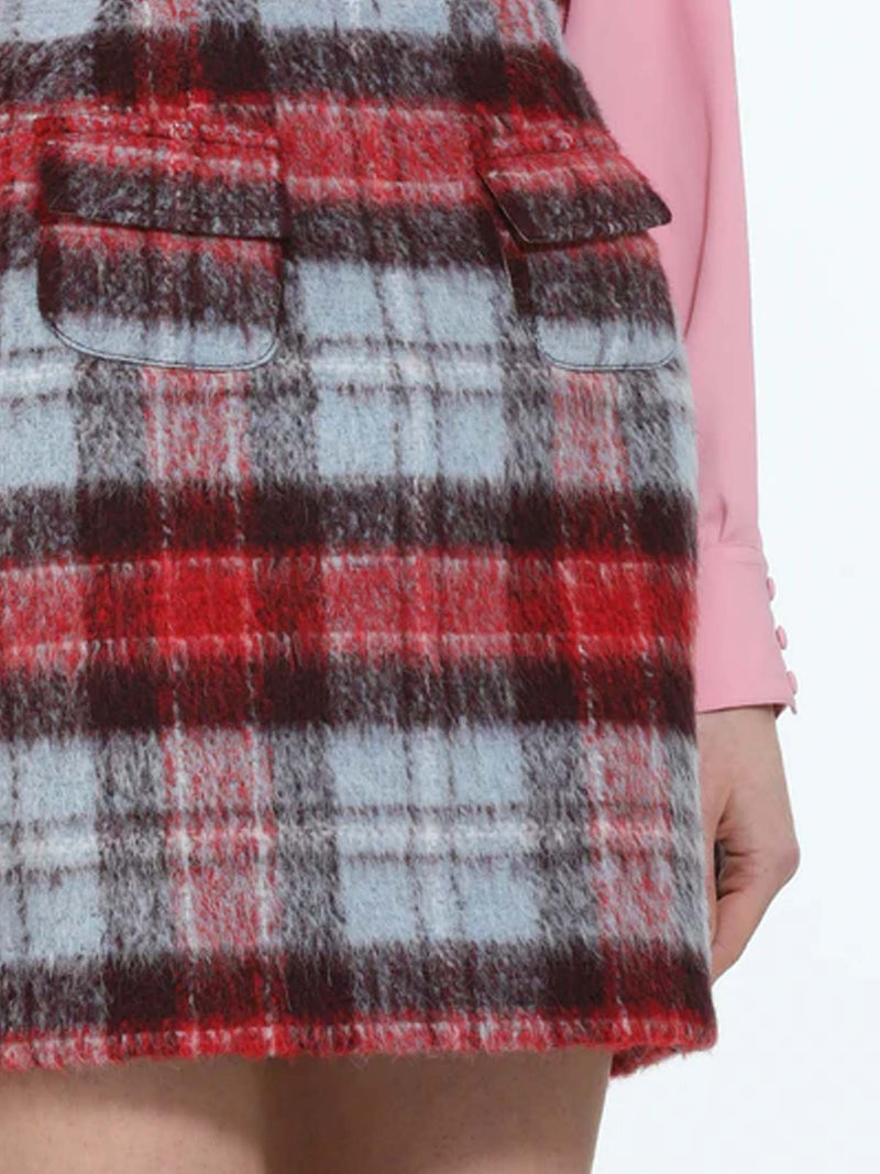 N&deg;21 Checked Mini Skirt