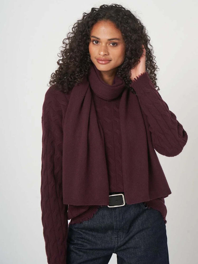 Repeat Cashmere Knitted Scarf