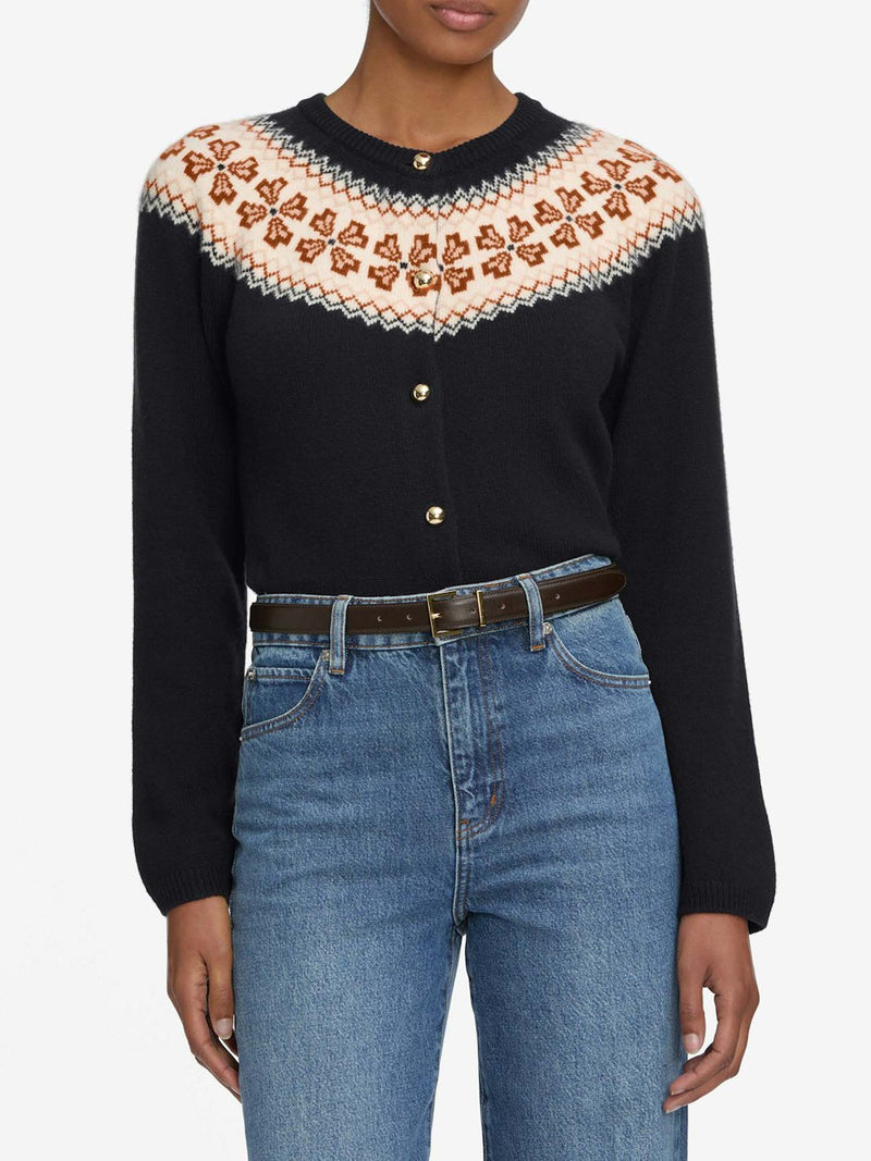 Frame The Cashmere Fairisle Cardi