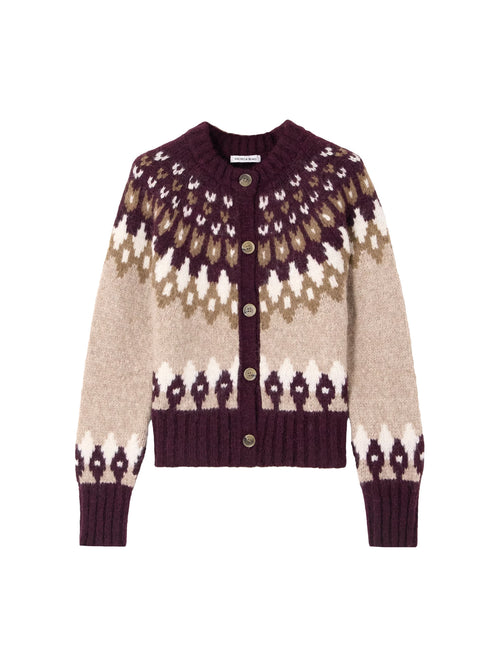 Veronica Beard Christina Fair Isle Cardigan