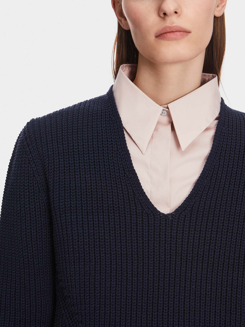 Marc Cain Additions Knitted V-neck Sweater