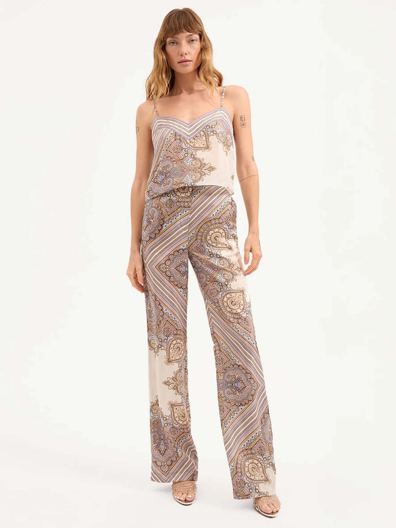 Veronica Beard Millon Silk V-neck Tank Top