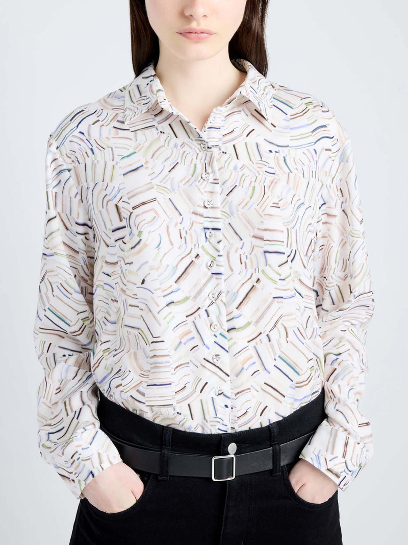 Proenza Schouler Eve Printed Blouse