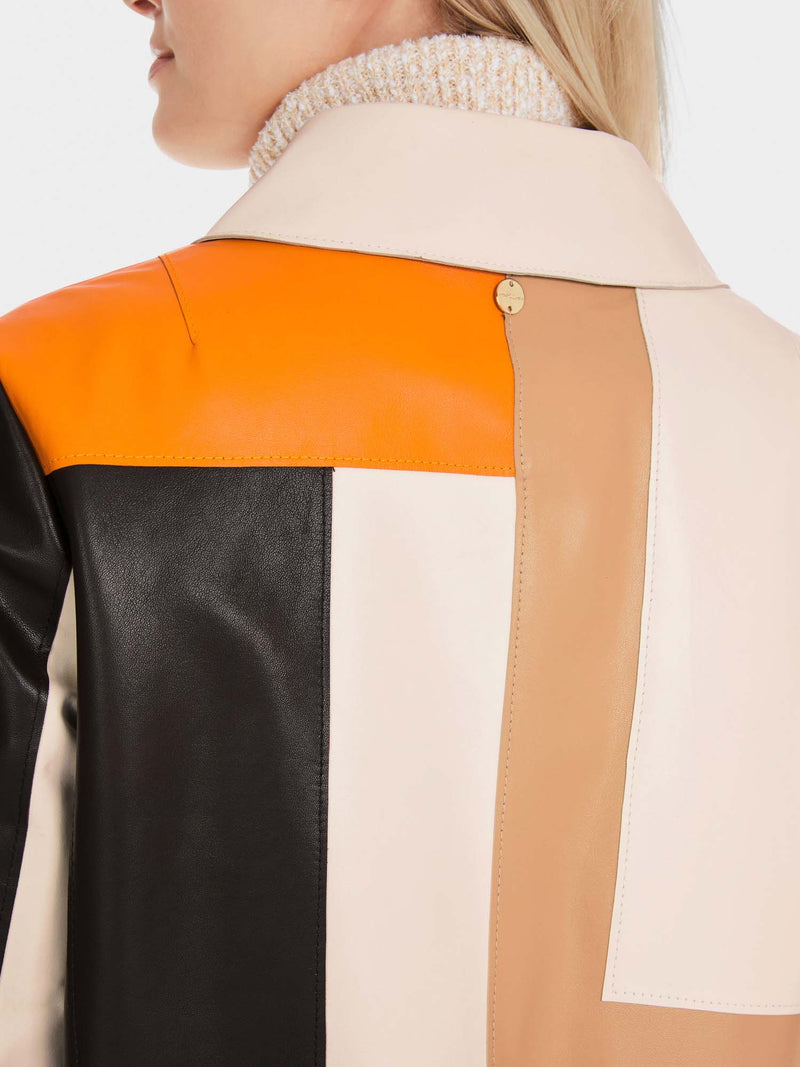 Marc Cain Patch Nappa Leather Coat
