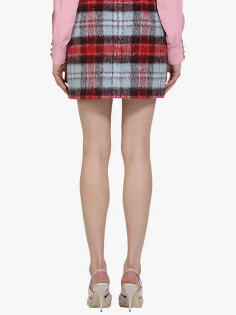 N&deg;21 Checked Mini Skirt