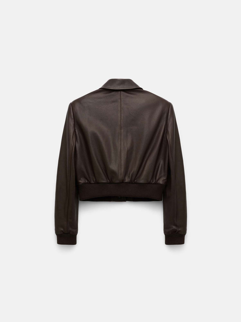 Dorothee Schumacher Sleek Statement Leather Mini Jacket