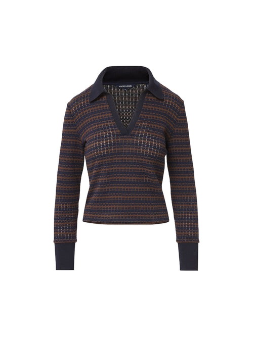 Veronica Beard Kamal Knit Polo