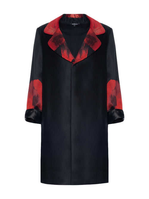 Mi Jong Lee Orchid Jacquard Oversized Jacket